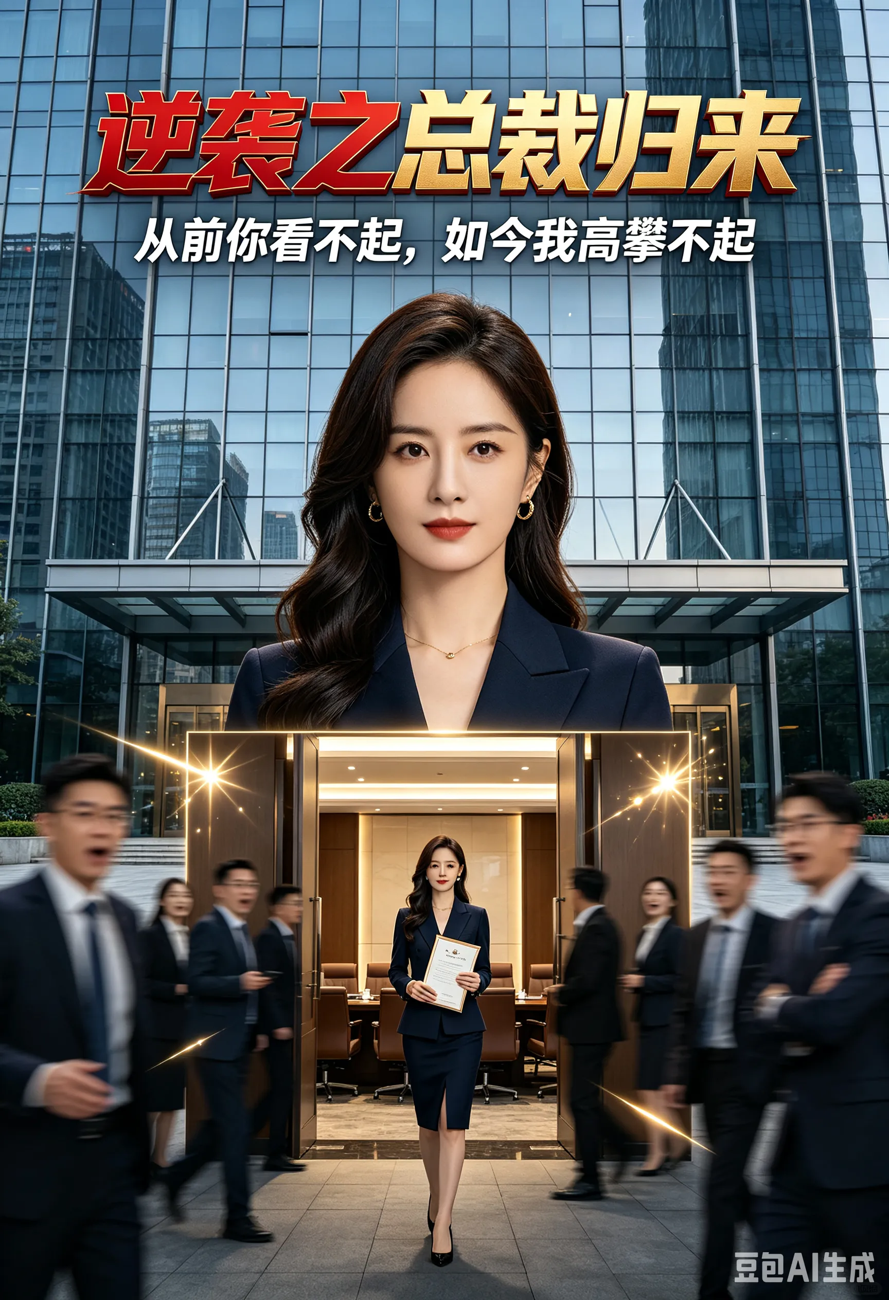 黄果短剧热门短剧《逆袭之总裁归来》封面 - 都市逆袭题材